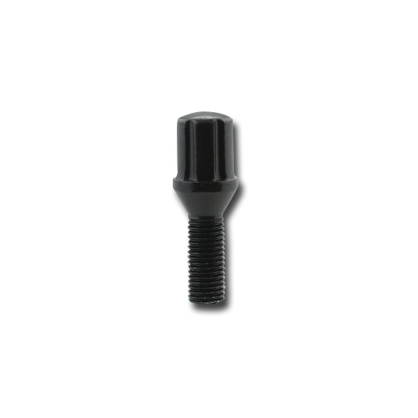12mm x 1.50 Spline Lug Bolt Black 30/Box - Storage